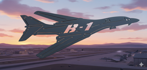 B-1 with cutout