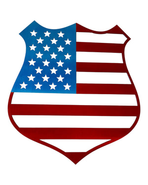 Police Shield Flag